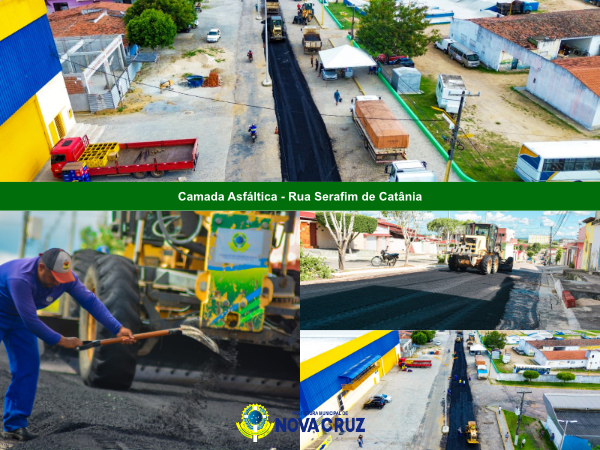Prefeitura de Nova Cruz realiza obras de infraestrutura na Rua Frei Serafim de Catânia